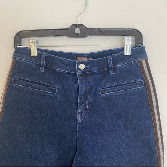 J Mclaughlin High Rise Jeans Womens Size 4 Demi Boot Side Stripe - Picture 2 of 6